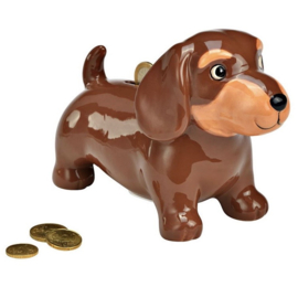Spaarpot | Chocolat Tan Teckel