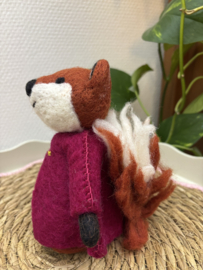 Sjaal met Verhaal | Vos | Burgundy