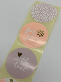Sluitstickers | Roze Mix | 5 stuks