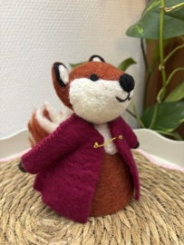 Sjaal met Verhaal | Vos | Burgundy