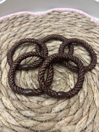 Elastiek | Glitter Bruin