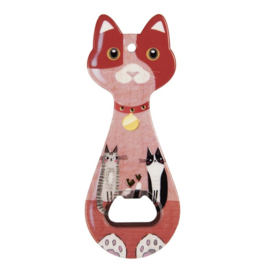 Flesopener Kat | Clayre & Eef | Fuchsia Roze