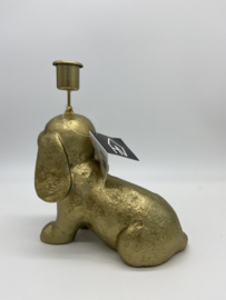 Kandelaar | Teckelpuppy Goud