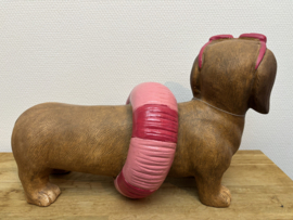 Decoratie | Teckel Larry met Zwemband en Zonnebril