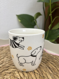 Mok | Hondjes | Zwart Wit