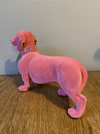 Teckelbeeld | Fluweel Roze