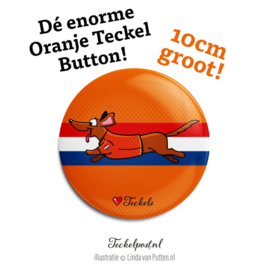 Oranje Button | Love Teckels