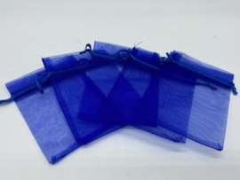 Organza Zakjes | Blauw | 9x12 cm | 5 stuks