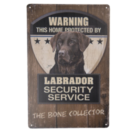 Waakbord | Warning! Labrador Security Service