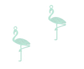 Bedel | Mint Groene Flamingo