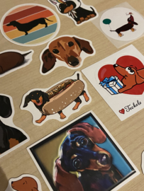 Teckel Stickersetje