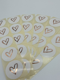 Sluitstickers | Heart | 5 stuks