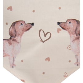 Dachshund Love | Tafelloper 160 cm
