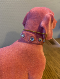 Teckelbeeld | Fluweel Roze