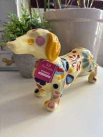 Teckel Spaarpot Frankie | Pomme Pidou | Zacht Geel