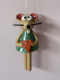 Hanger | Muis Groen | Handgemaakt