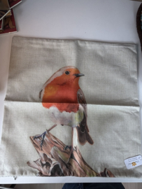 Kussenhoes 45x45 cm | Roodborstje