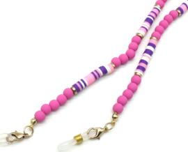 Brillenketting | Roze/Paars