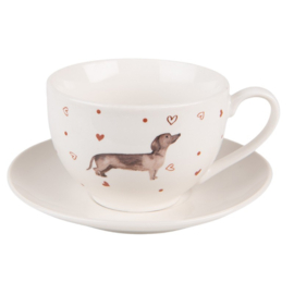 Dachshund Love | Kop en Schotel