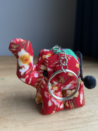 Sleutelhanger | Olifant | Rood