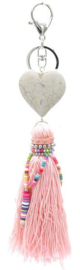 Tassenhanger | Wit Hart | 20cm