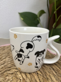 Mok | Hondjes | Zwart Wit