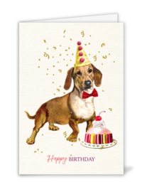 Teckelkaart | Happy Birthday