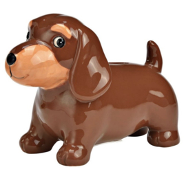Spaarpot | Chocolat Tan Teckel