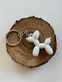 Sleutelhanger | Ballonhond | Wit