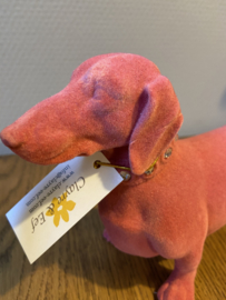 Teckelbeeld | Fluweel Roze