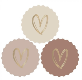 Stickers | Gouden Hart 9 stuks