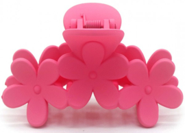 Haarklem | Bloemetjes | Fuchsia Roze