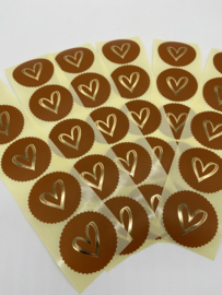 Stickers | Gekarteld met Gouden Hart (5)