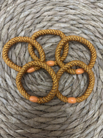 Elastiek | Glitter Bruintje