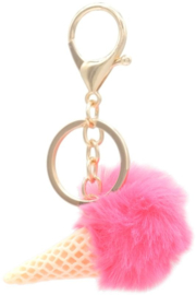Sleutelhanger | IJsje | Fuchsia Roze