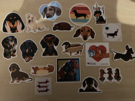 Teckel Stickersetje