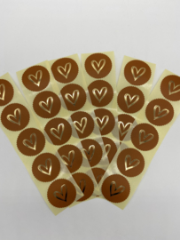 Stickers | Gekarteld met Gouden Hart (5)