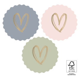 Sluitstickers | Gouden Hart (9)