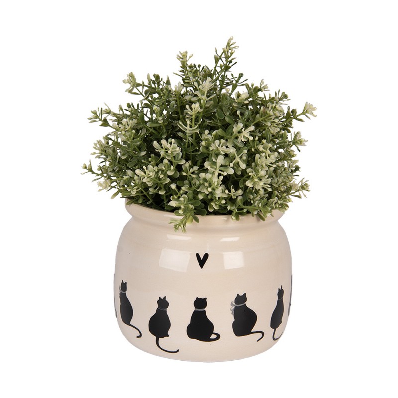 Bloempot Katten | Clayre & Eef | 16x13 cm