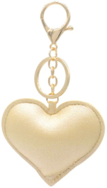 Sleutelhanger | Goudkleurig Hart