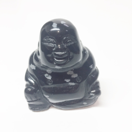 Sneeuwvlok Obsidiaan Boeddha