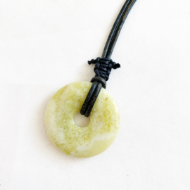 Lemon Jade donut ketting zwart