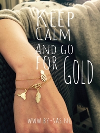 Armband Goud veer