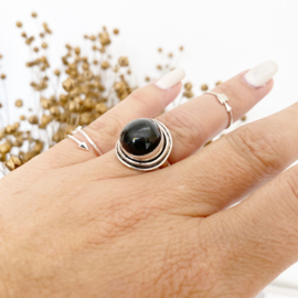 Obsidiaan ring high