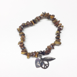 Bracelet anthracite Tiger Eye