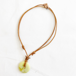 Lemon Jade donut ketting bruin