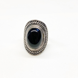 Onyx Boho ring