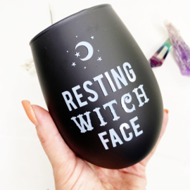 Resting witch face glas