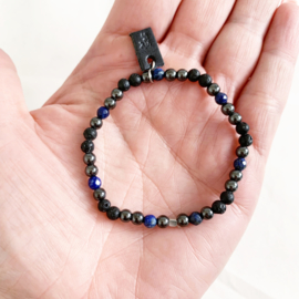 Hematiet en Lapis Lazuli armband