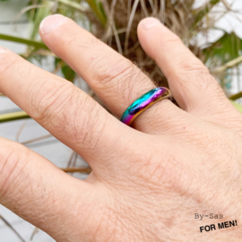 Rainbow Hematiet ring